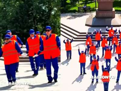 Елордалық коммуналдық қызметкерлер Димаштың әніне биледі