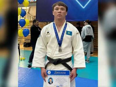 Дзюдодан республикалық турнирде ұландық спортшы күміс алды