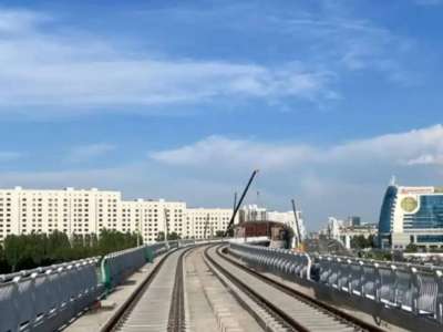Елордада LRT рельс жолдарының 50 пайызы төселді
