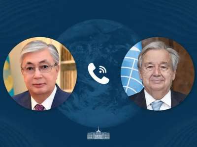 Президент БҰҰ Бас хатшысымен телефон арқылы сөйлесті