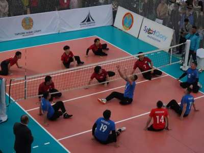 Астанада волейболды отырып ойнаудан Қазақстан мен Жапония арасында жолдастық матч өтті