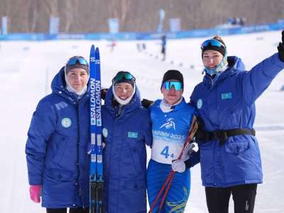 Қазақстандық шаңғышылар Азия ойындарының күміс жүлдесін жеңіп алды