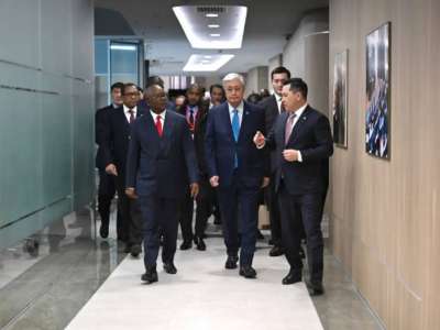 Қазақстан мен Гвинея-Бисау президенттері «Астана» халықаралық қаржы орталығына барды