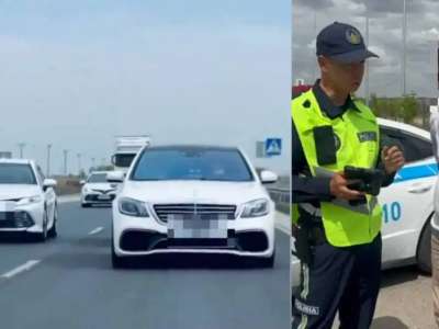 Түркістан облысында жол ережесін бұзған той кортежі анықталды (ВИДЕО)