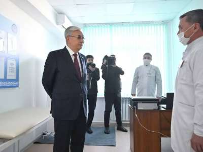 Президент Қаратал ауданының қорғаныс істері бөліміне барды