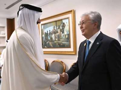 Президент Қатар Әмірі шейх Тәмим бен Хамад Әл Тәнимен кездесті