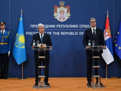 Қасым-Жомарт Тоқаев пен Александр Вучич БАҚ өкілдері үшін брифинг өткізді