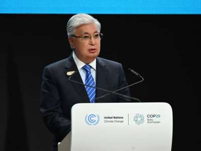 Президент  Бакудегі Дүниежүзілік климат саммитінде сөз сөйледі