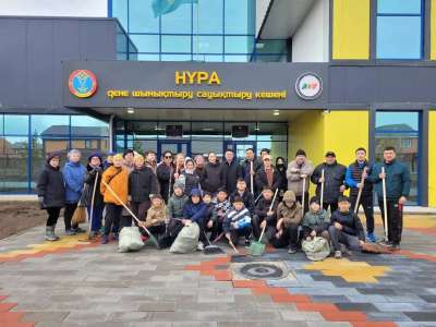 «Таза Қазақстан»: «Нұра» спорт кешені тазалыққа үлес қосты
