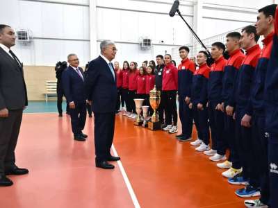 Мемлекет басшысы «Жетісу» волейбол клубының ішін  аралады