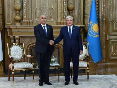 Тоқаев Тәжікстанның Маджлиси намояндагон Маджлиси Оли төрағасымен кездесті