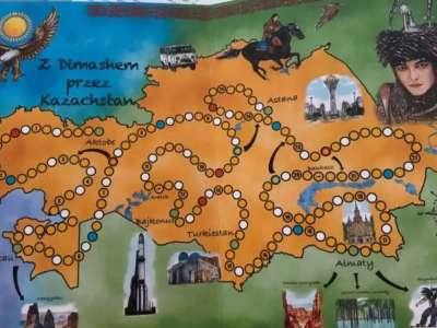 Димаштың Польшадағы жанкүйерлері Қазақстан туралы үстел ойынын құрастырды