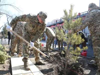 ТЖМ құтқарушылары Наурыз мейрамында ағаш отырғызды