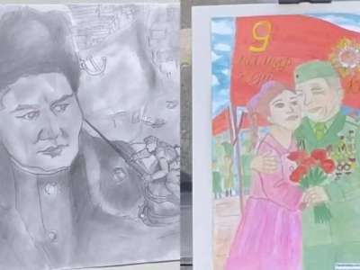 Жеңістің 80 жылдығына орай балалар арасында сурет байқауы өтті