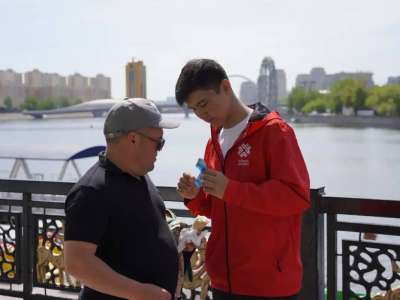 Астанада «Жеңіс лентасы» патриоттық акциясы басталды