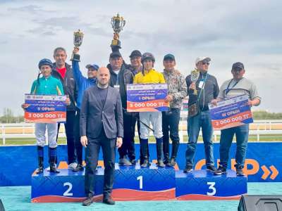 Астанада 120 миллион теңге жүлде қоры бар ат жарысында жеңімпаздар анықталды
