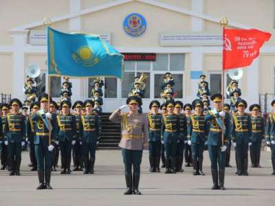 Ұлттық ұлан Жеңістің 80 жылдығын патриоттық акциямен атап өтті