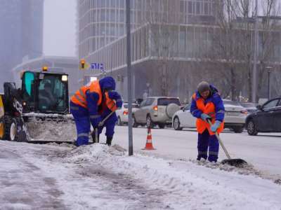 Қыс басталғалы елордадан 6 млн текше метрден астам қар шығарылды