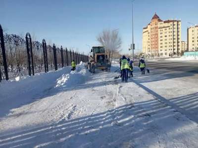 Елордада қар күреу жұмысына 2 500-ден астам жұмысшы шықты