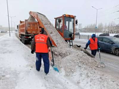 Астанадан қыс басталғалы 3,5 миллион текше метр қар шығарылды