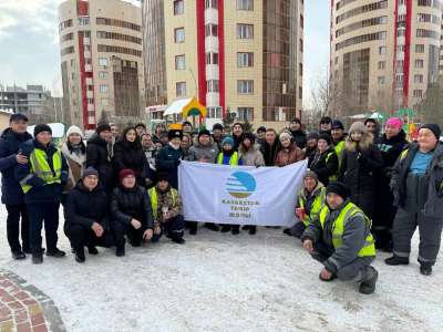 «ҚТЖ» ұжымы  коммуналдық қызметкерлерге ыстық шай таратты