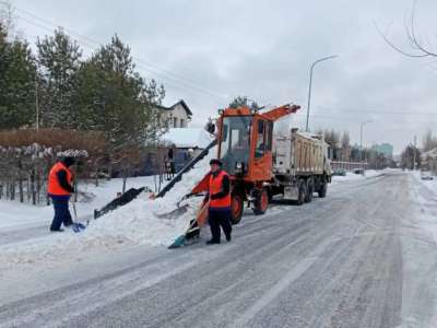Елордада бір түнде 50 мың текше метрден астам қар шығарылды