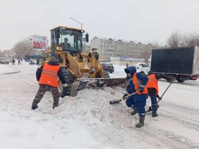 Елордада бір түнде 30 мың текше метр қар шығарылды