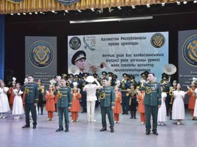 Астанада әскери музыканттар байқауының жеңімпаздары марапатталды