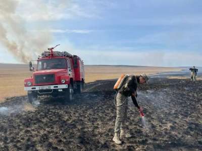 Қостанай облысындағы табиғи өрт сөндірілді