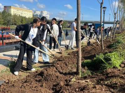 Елордада «Ақбұлақ» өзенінің бойына 300-дей ағаш отырғызылды