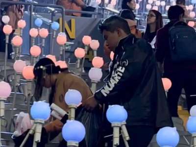 Димаштың елордалық жанкүйерлері концерттен кейін стадионды қоқыстан тазартты