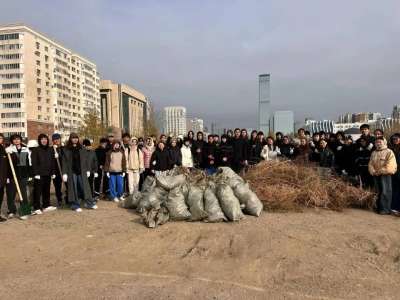 Елордалық студенттер Астанада өткен «Таза Қазақстан» акциясына қатысты