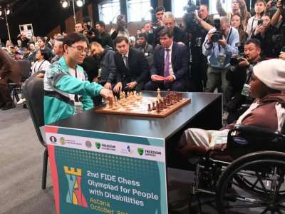 Астанада ерекше қажеттіліктері бар адамдарға арналған шахмат олимпиадасы басталды
