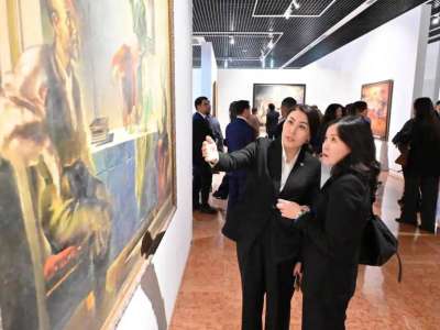 Астанада суретші Ерболат Төлепбайдың мерейтойлық көрмесі ашылды