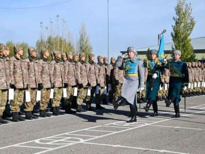 Елордада 200-ге жуық әскери қызметшіні запасқа шығару рәсімі өтті
