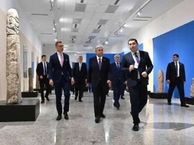 Қасым-Жомарт Тоқаев пен Александр Стубб Ұлттық музейге барды