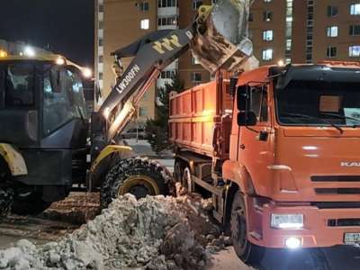 Астанадан 17 мың текше метрден астам қар полигондарға шығарылды