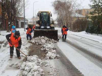 Елордада қар күреу жұмысы қалай жүріп жатыр