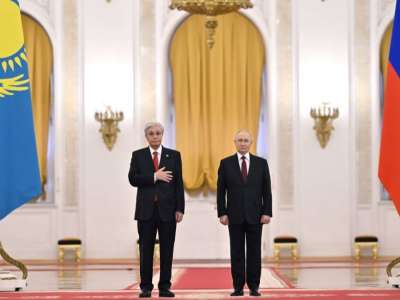 Путин Тоқаевты Мәскеуде ресми қарсы алды