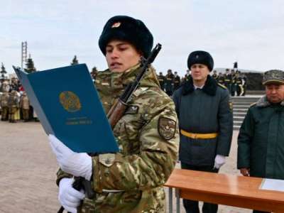 Астанада 200-ден астам жас сарбаз әскери ант қабылдады