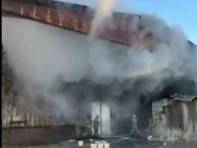 Қостанайда ангар өртеніп, оқиға орнында штаб құрылды