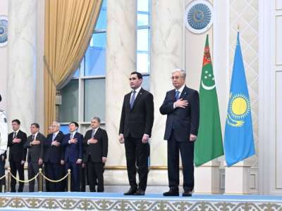 Тоқаев Түрікменстан Президентін Ақордада қарсы алды