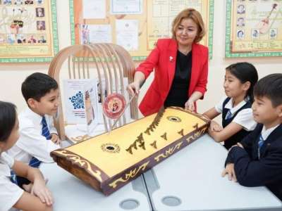 Елордалық мектепте ұлттық аспаптар математика сабағына енгізілді