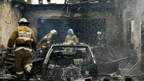 Астаналық өрт сөндірушілер жарылыстың алдын алды (ВИДЕО)