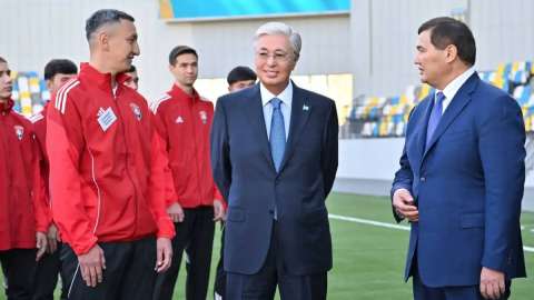 Мемлекет басшысы Қызылорда қаласындағы орталық стадионға барды