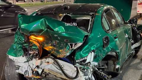 Алматыда 6 көлік соқтығысып, 5 адам зардап шекті