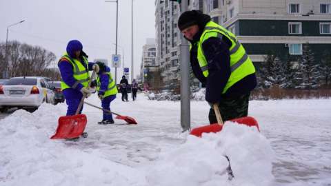Астанада коммуналдық қызмет тәулік бойы жұмыс істеп жатыр