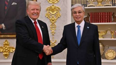 Қасым-Жомарт Тоқаев АҚШ Президенті Дональд Трамппен келіссөз жүргізді