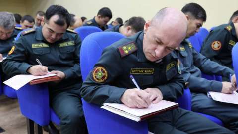 Астанада әскери қызметшілер Qaztest жүйесі бойынша тестілеуден өтті