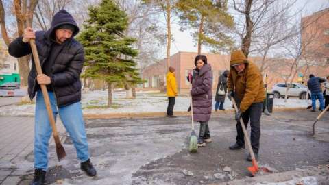 «Таза Қазақстан»: елордалық әртістер экоакцияға қатысты